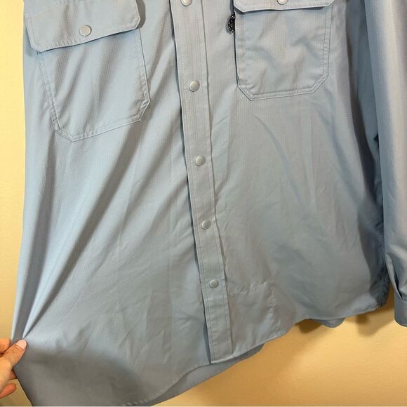 Vineyard Vines Men’s Blue Performance Harbor Shirt Snap XL - Picture 6 of 10
